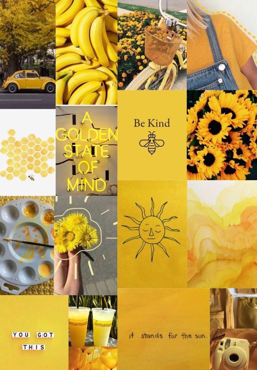 pin. annaaxlovee #iphonepics. Yellow aesthetic, Yellow wallpaper