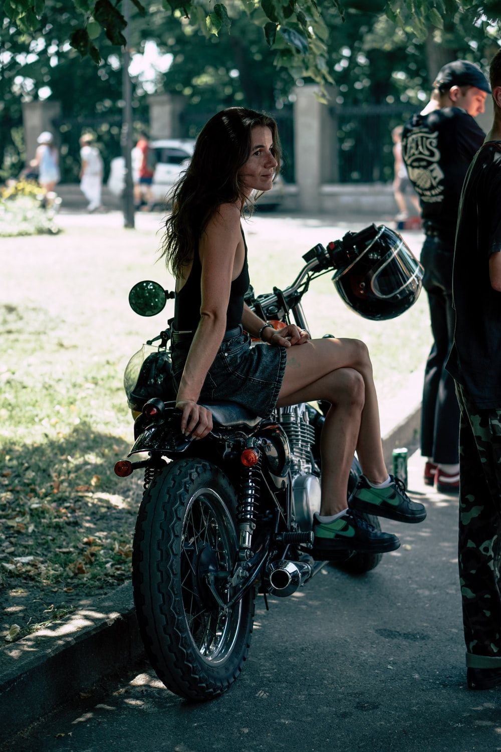 Biker Chick Picture. Download Free Image