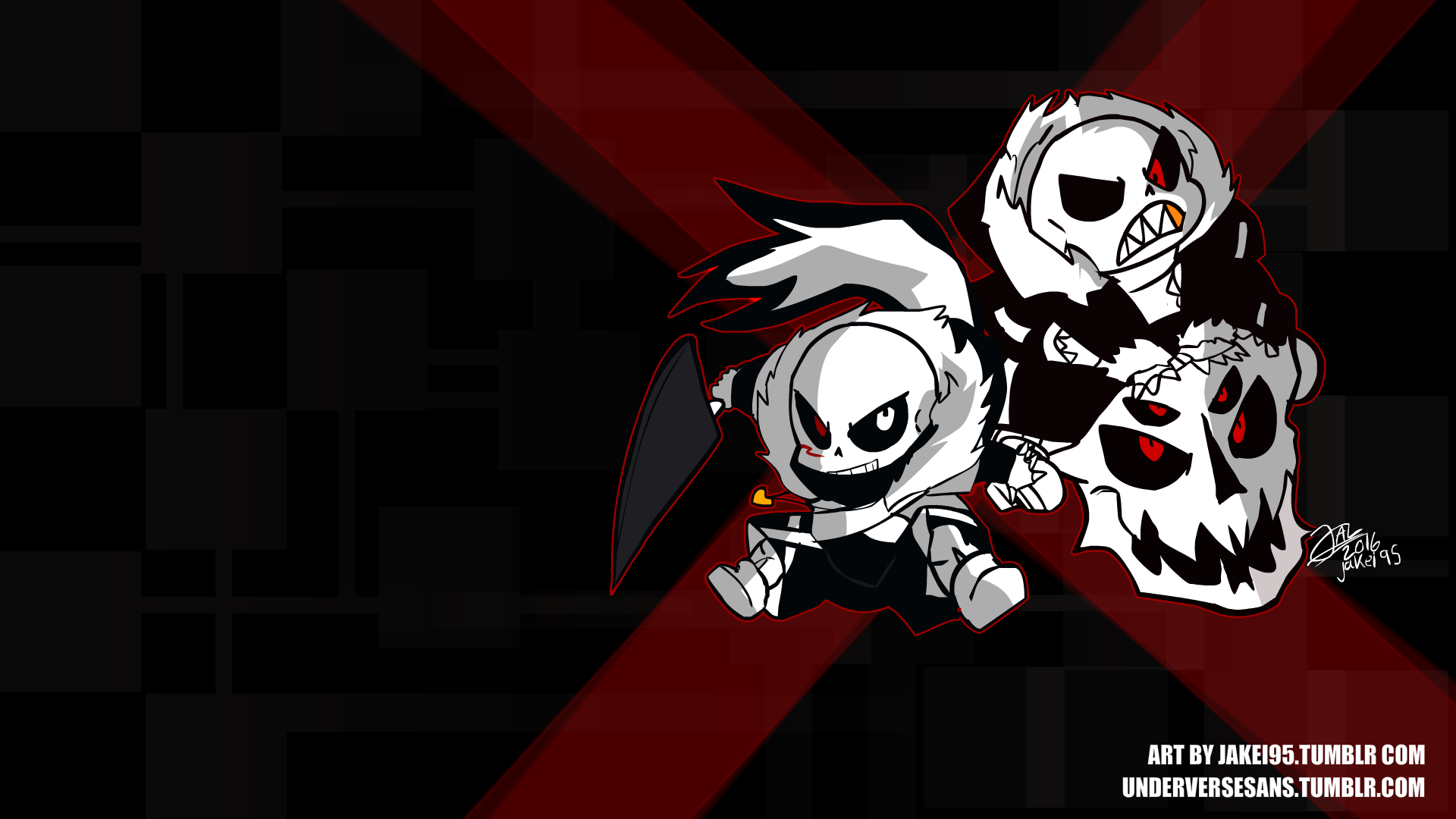 XTale, cross chara, cross sans, HD phone wallpaper