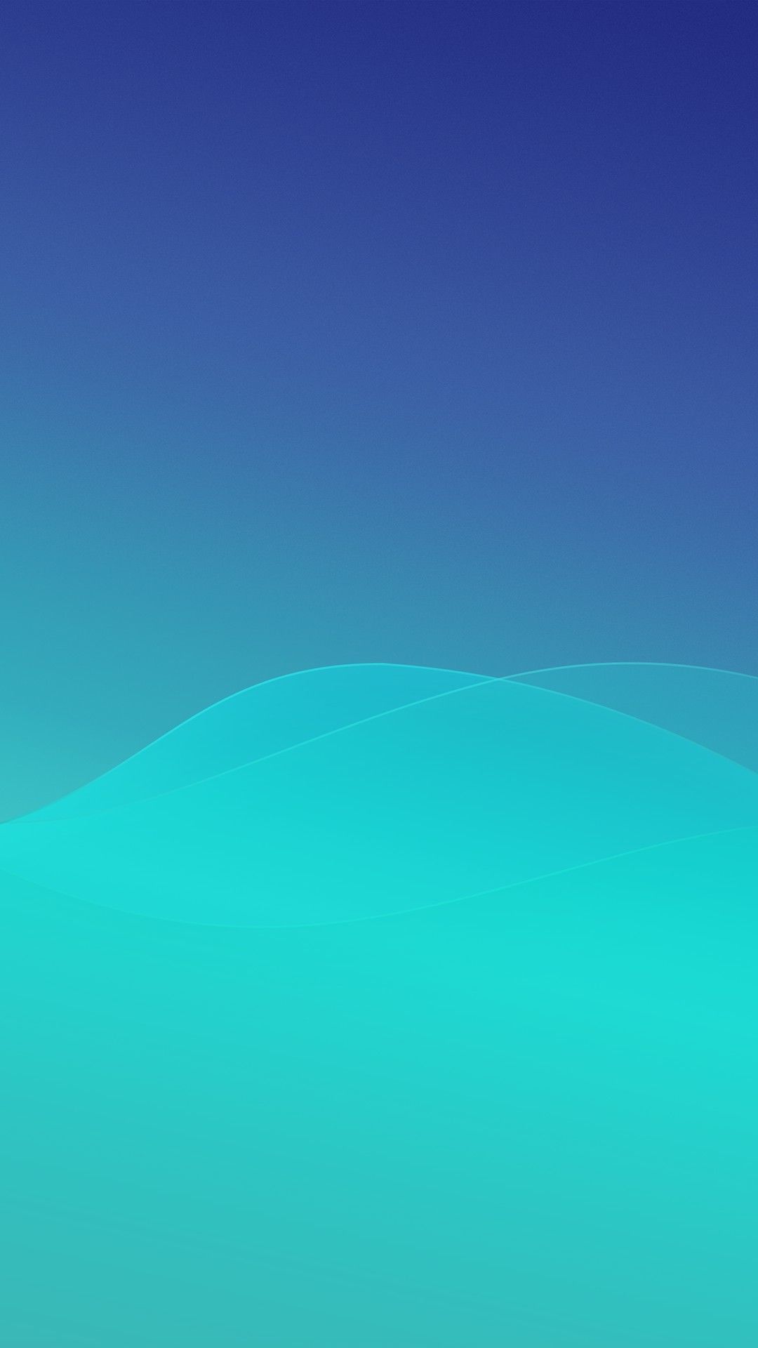 Minimal Abstract Blue Waves iPhone Wallpaper. Best