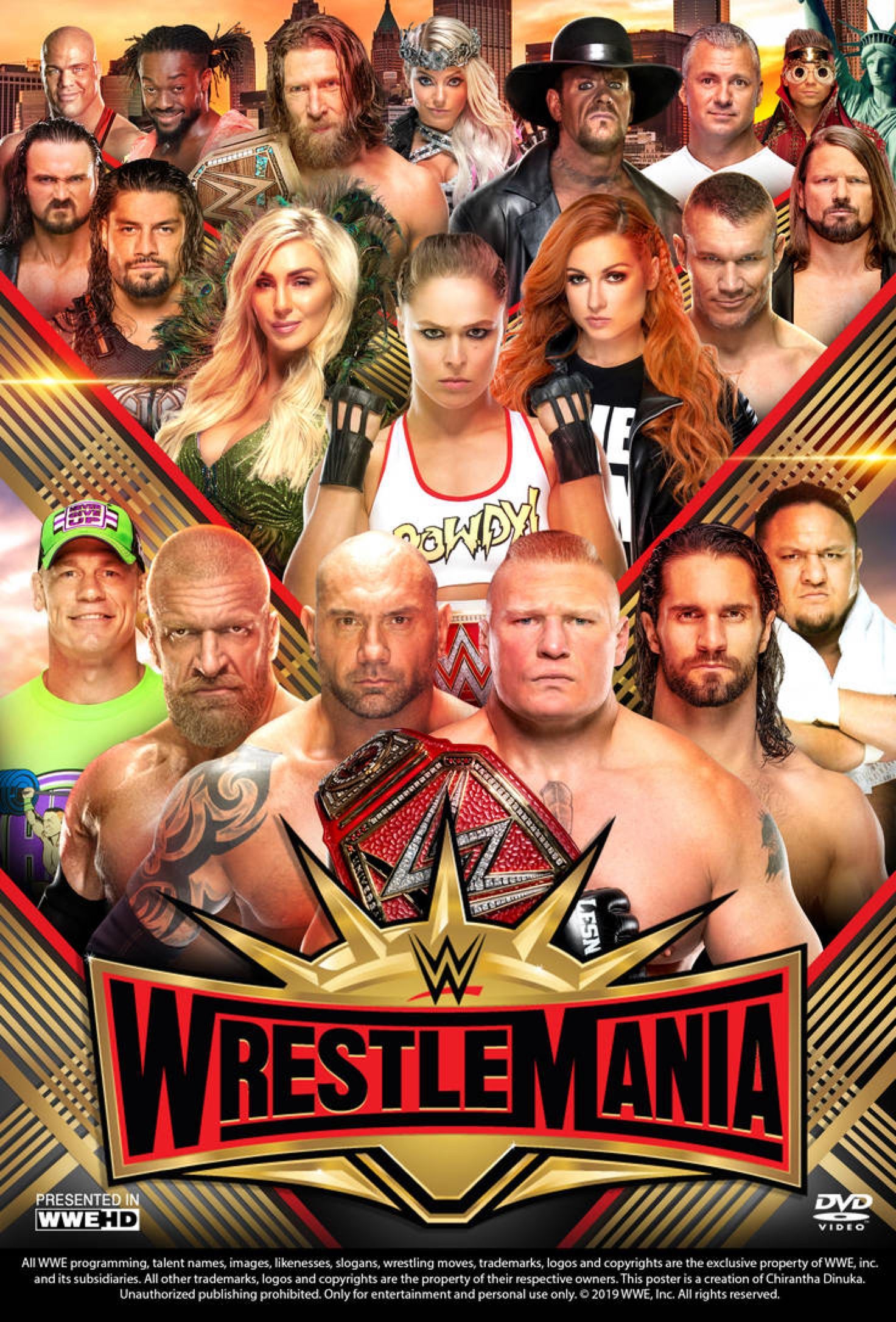WWE WrestleMania 35 Poster