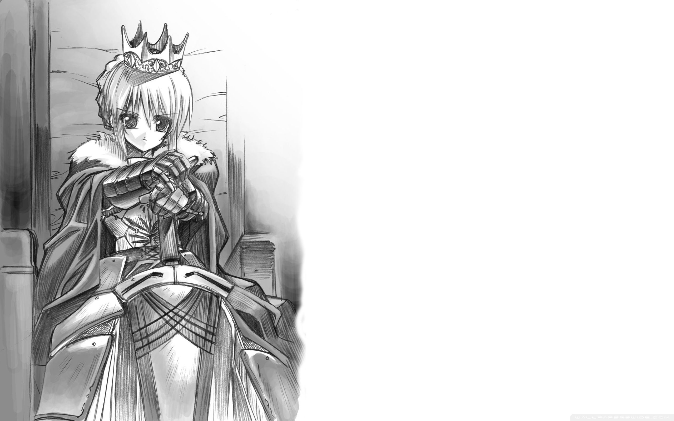 Anime Princess Drawing Ultra HD Desktop Background Wallpaper