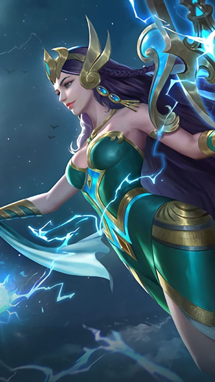 Kadita Ocean Goddess Heroes Mage of Skins New Mobile Legends