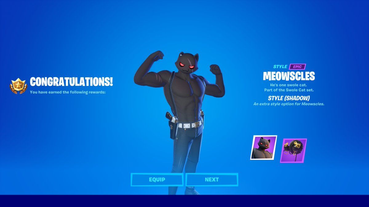 I Talk Fortnite Shadow Meowscles!