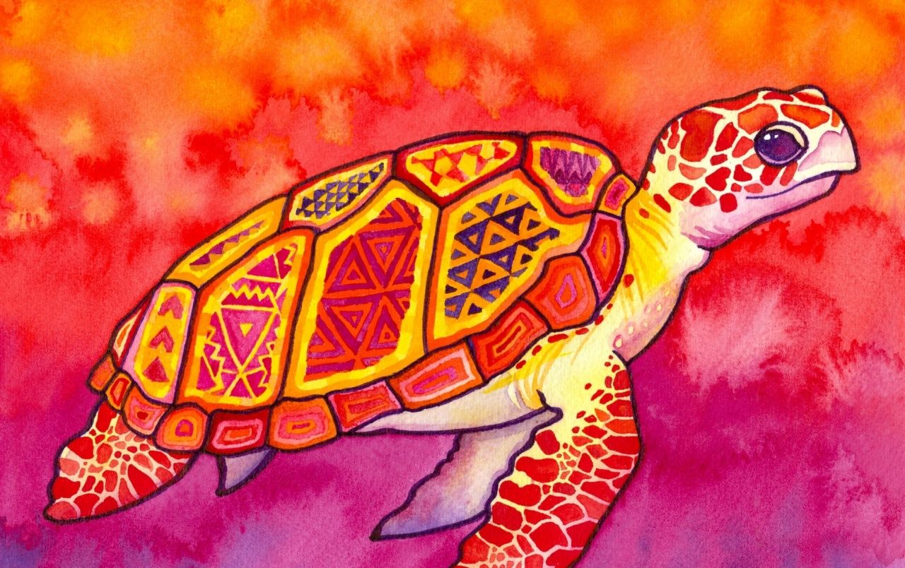 Sea Turtle Painting wallpaper. Sea Turtle Painting