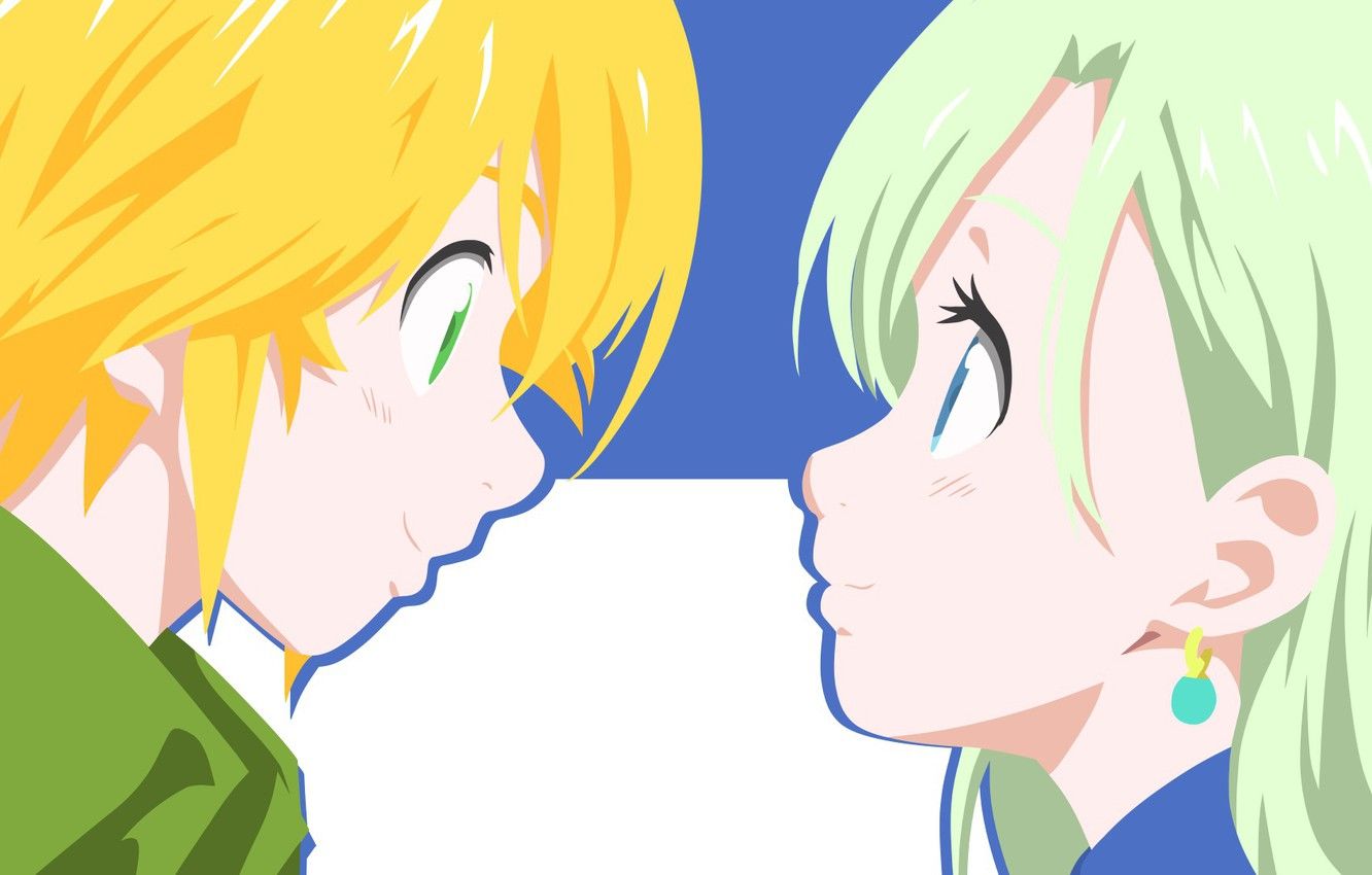 Wallpaper girl, guy, Elizabeth, Nanatsu no Taizai, Melides image