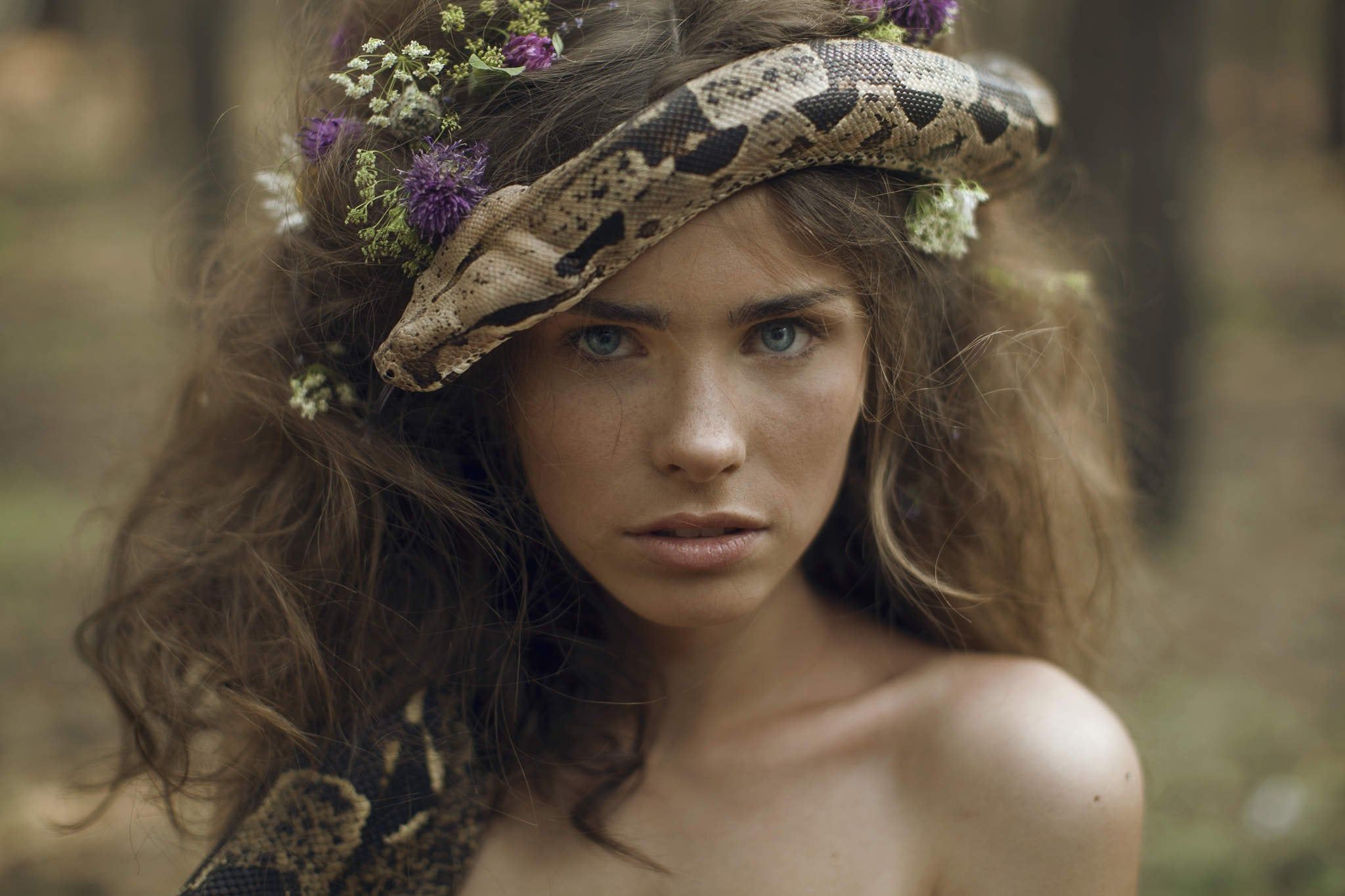Snake Charmer Girl [2048x1365]