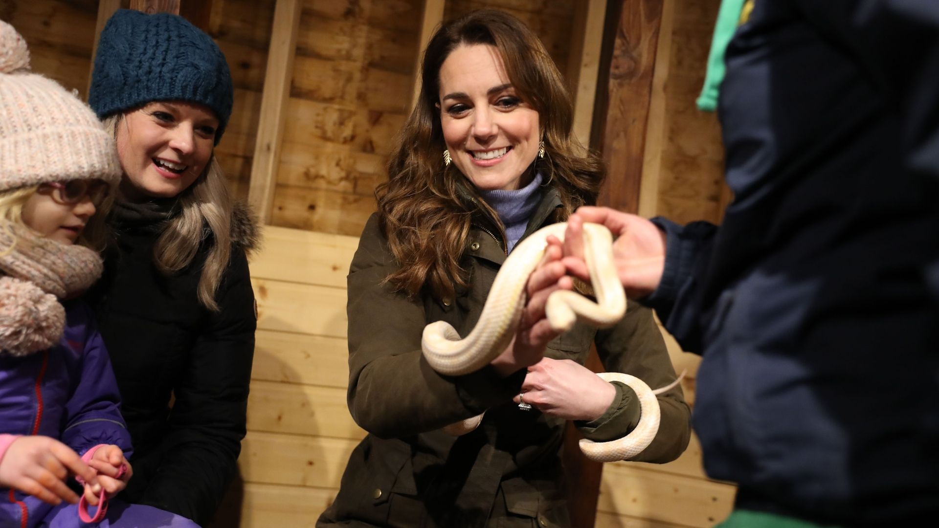 Watch Kate Middleton Get Up Close & Personal With a Corn Snake