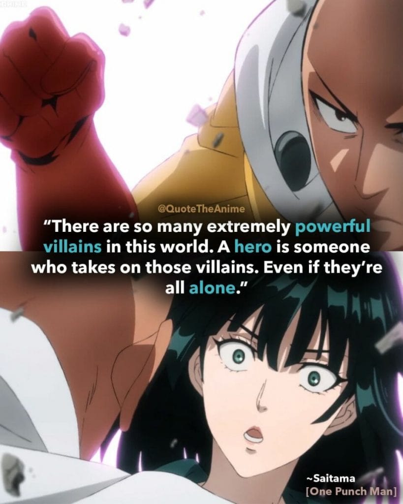 POWERFUL One Punch Man Quotes (Wallpaper)