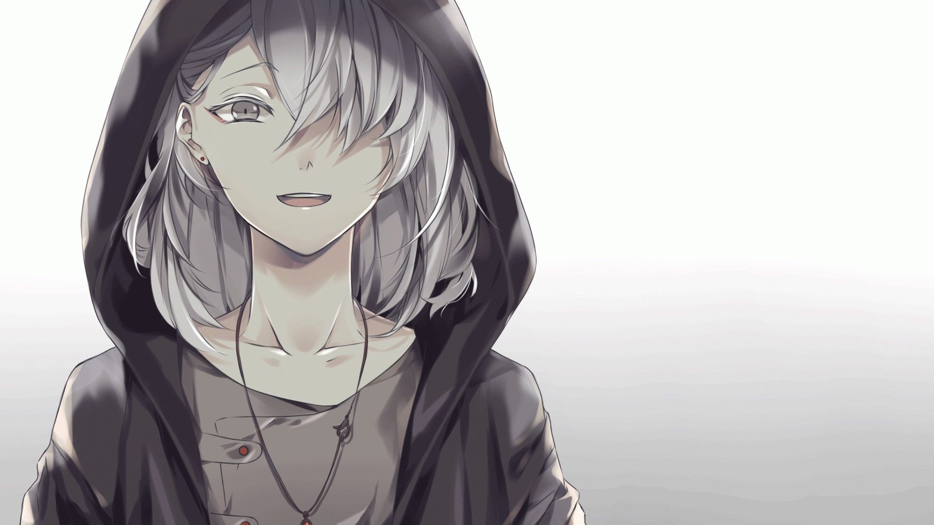 Download Young Dark Anime Boy with a Mysterious and Intriguing Hood  Wallpaper