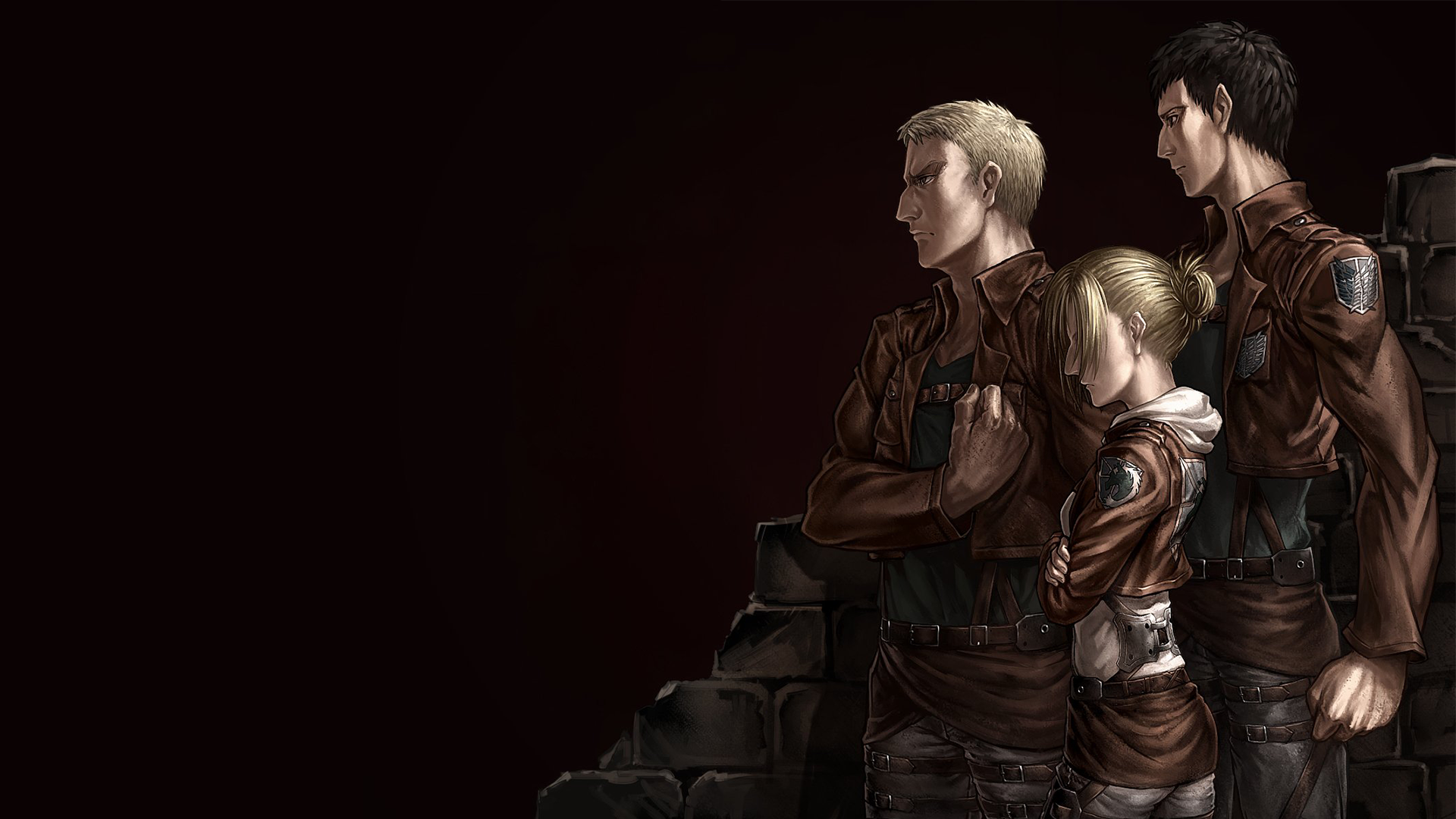 Reiner, Annie, and Bertholdt (1920x1080) HD Wallpaper From