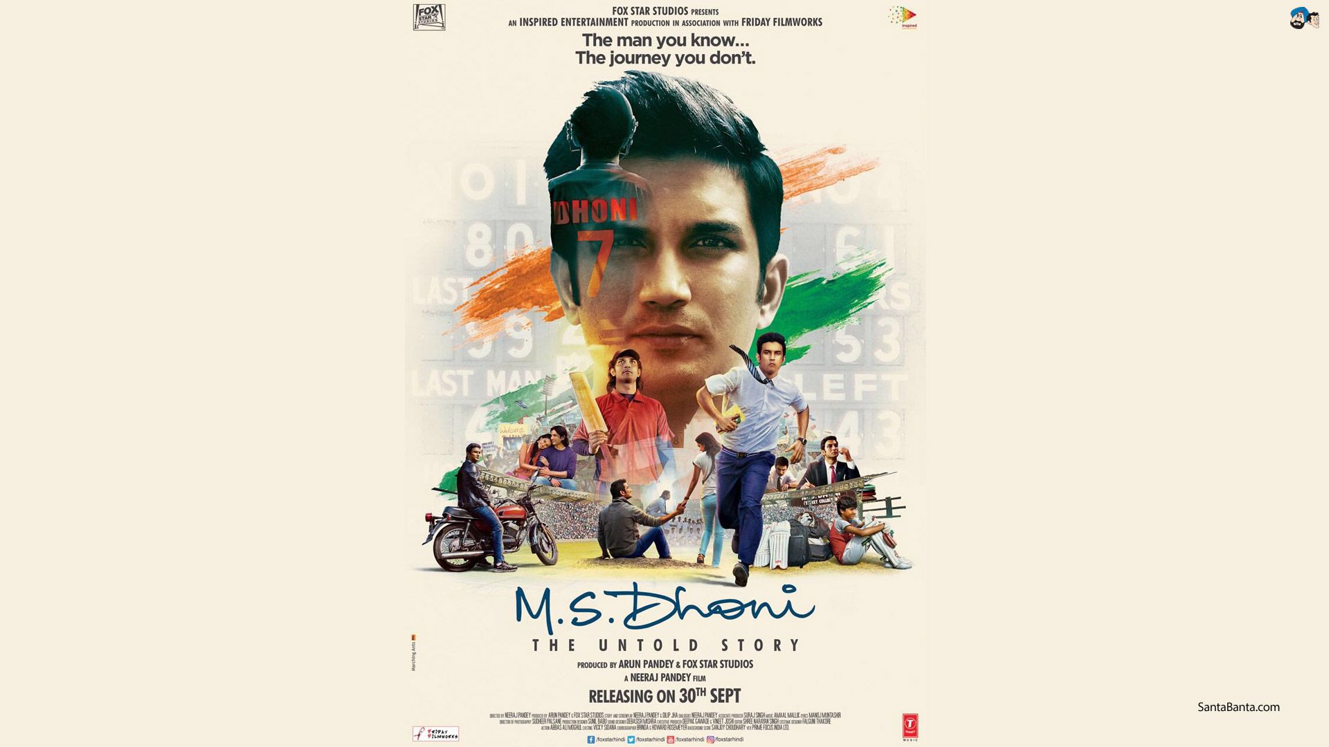 M S Dhoni The Untold Story Movie Wallpaper