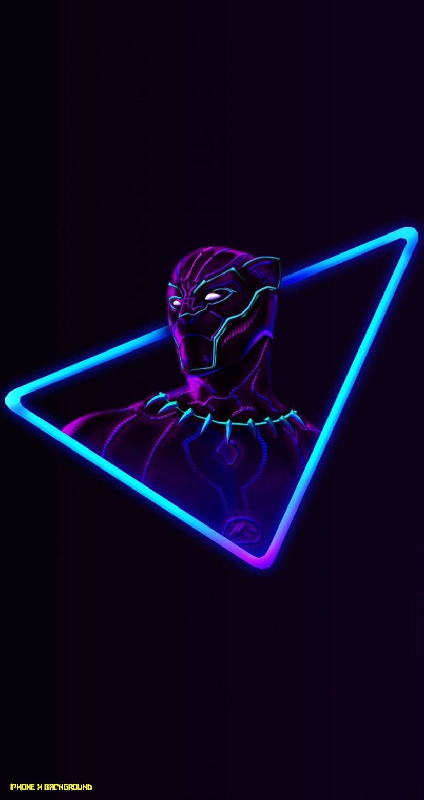 Neon Avengers Parallax Wallpaper For iPhone 13 iPhone X