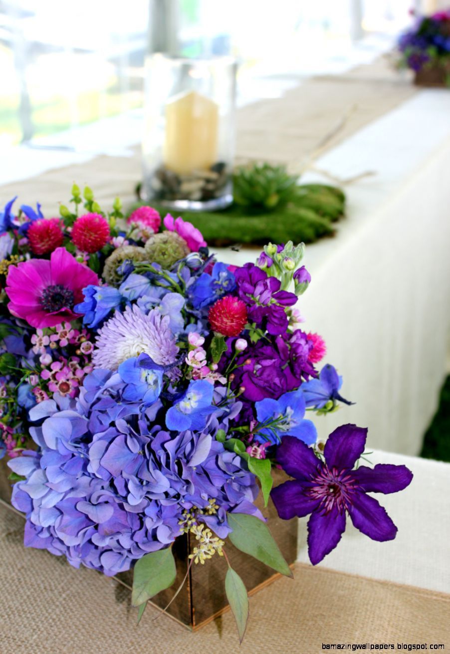 Summer Wedding Flowers Centerpieces