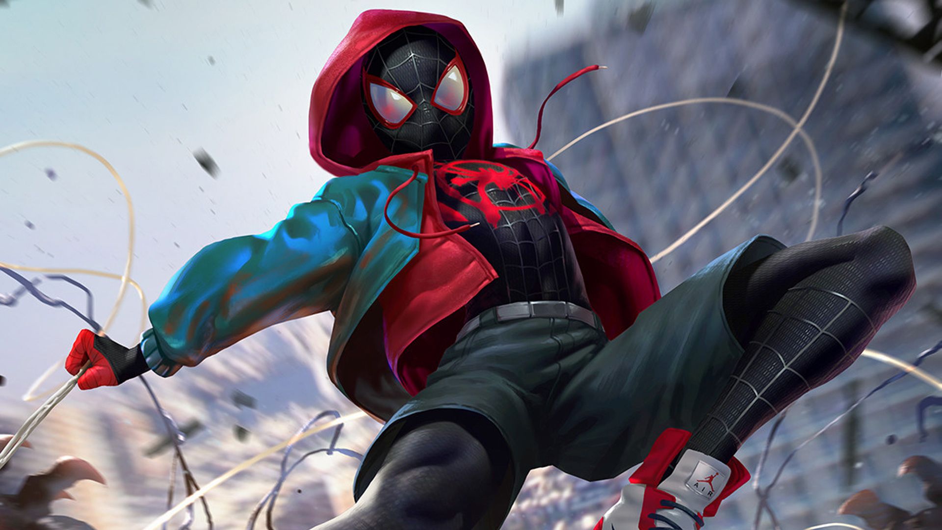 Featured image of post View 15 Neon Background Miles Morales Wallpaper