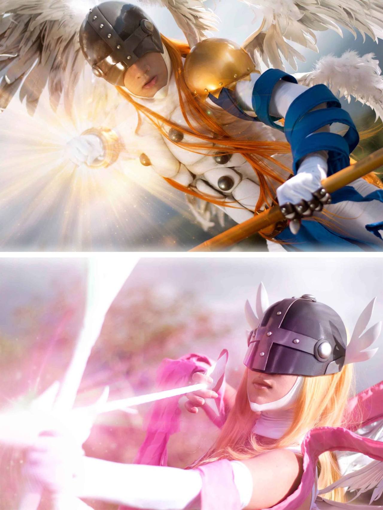 Angemon and Angewomon by Will and Gari. .'S DREAMS