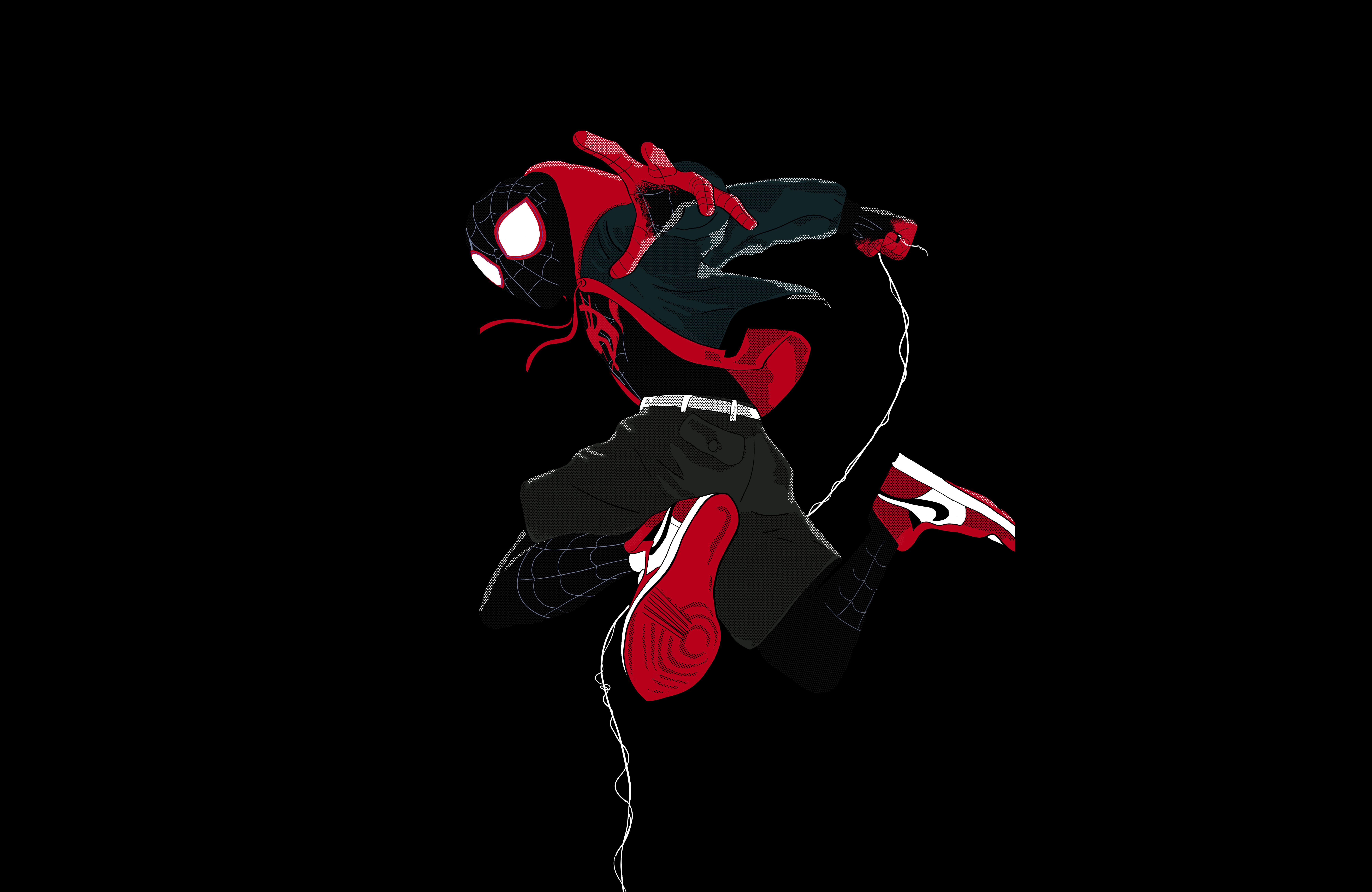 Wallpaper Miles Morales, Spider Man: Into The Spider Verse, 4K, 8K