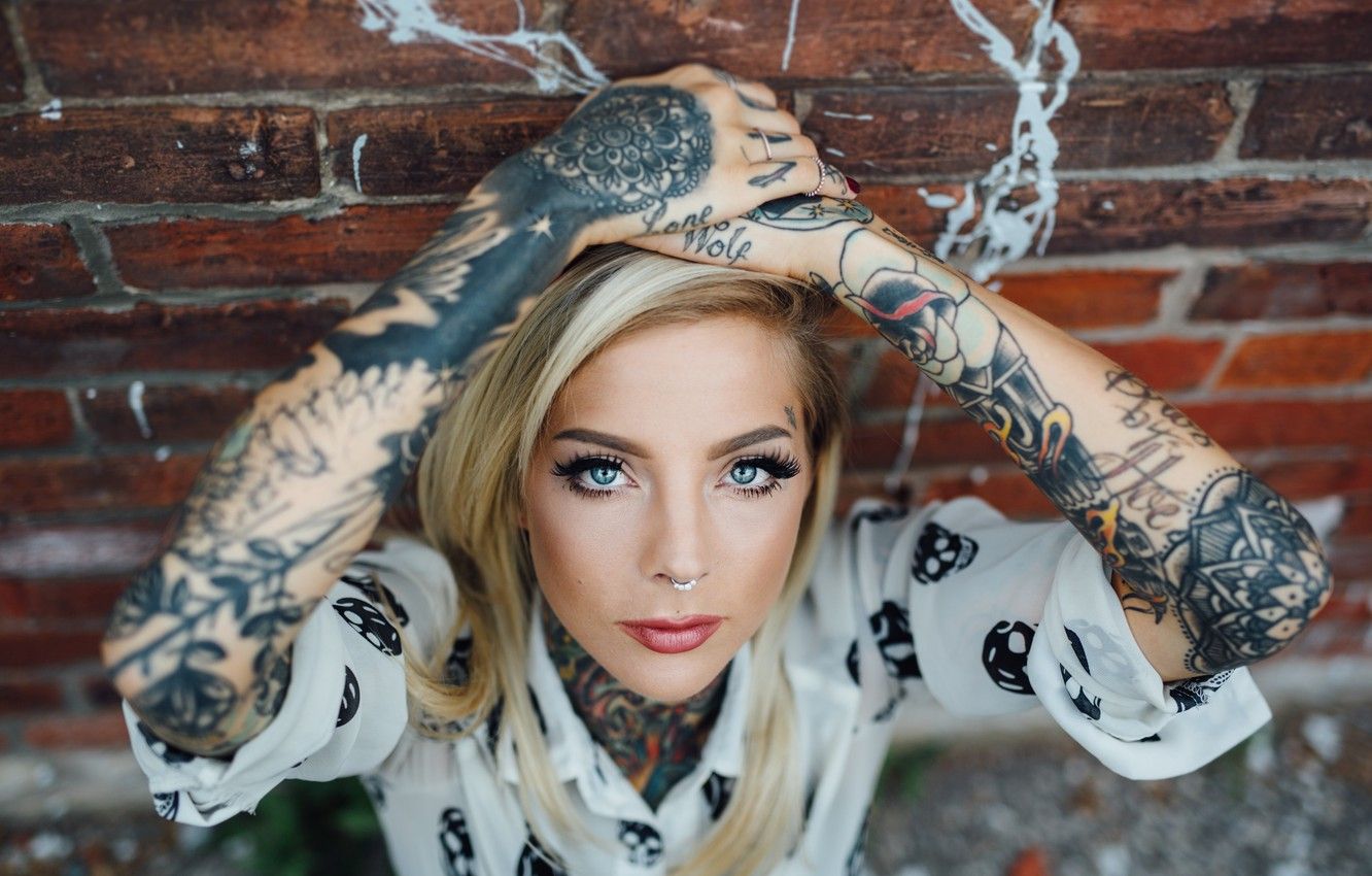 Wallpaper eyes, tattoo, tattoo, madisonskye, tattooed girls
