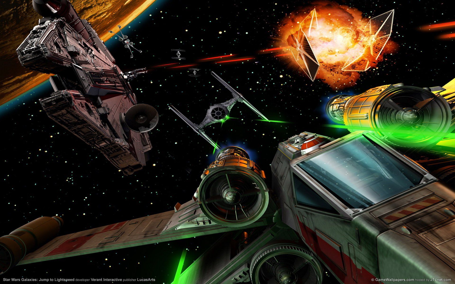Star Wars Millennium Falcon Space Ship Combat Action Adventure