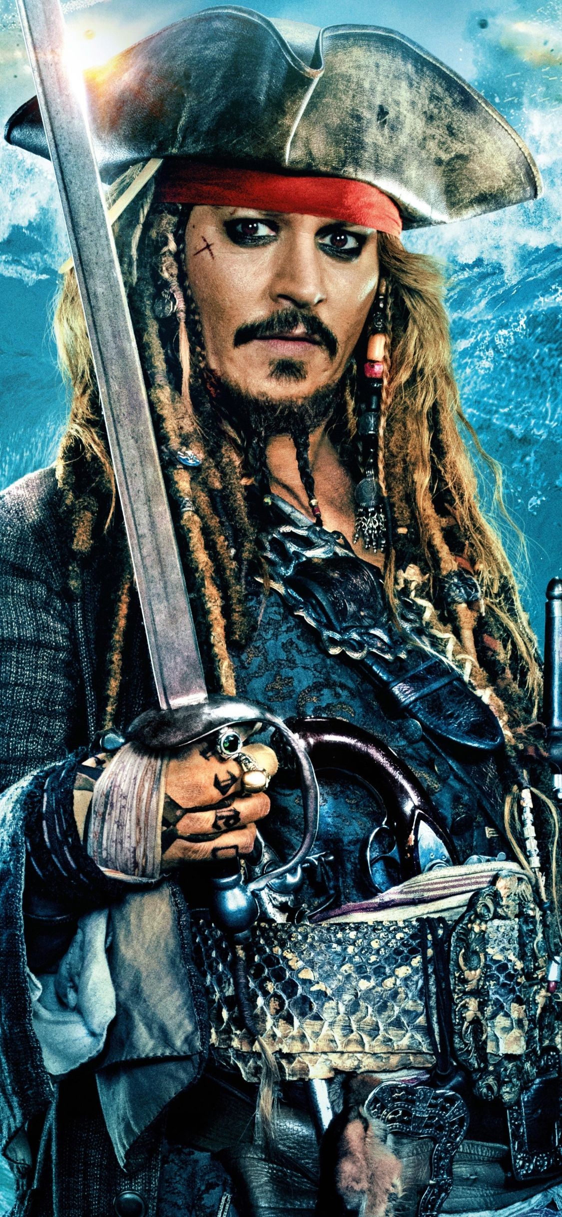 Johnny Depp as Jack Sparrow In Pirates Of The Caribbean