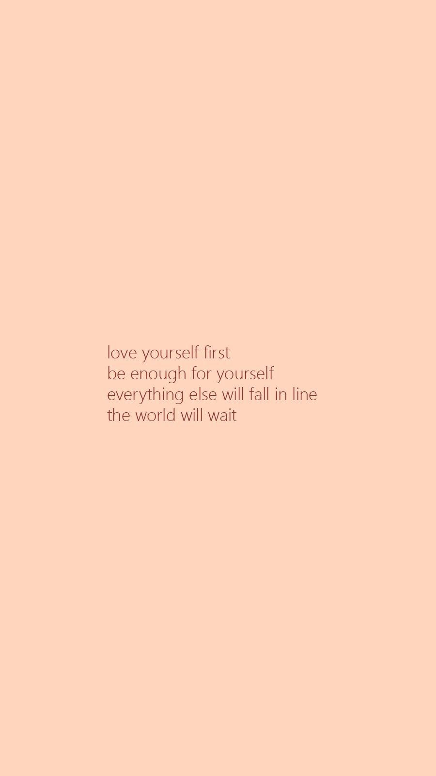 Self love first wallpaper. Love yourself first quotes, Self love quotes, Love you more quotes