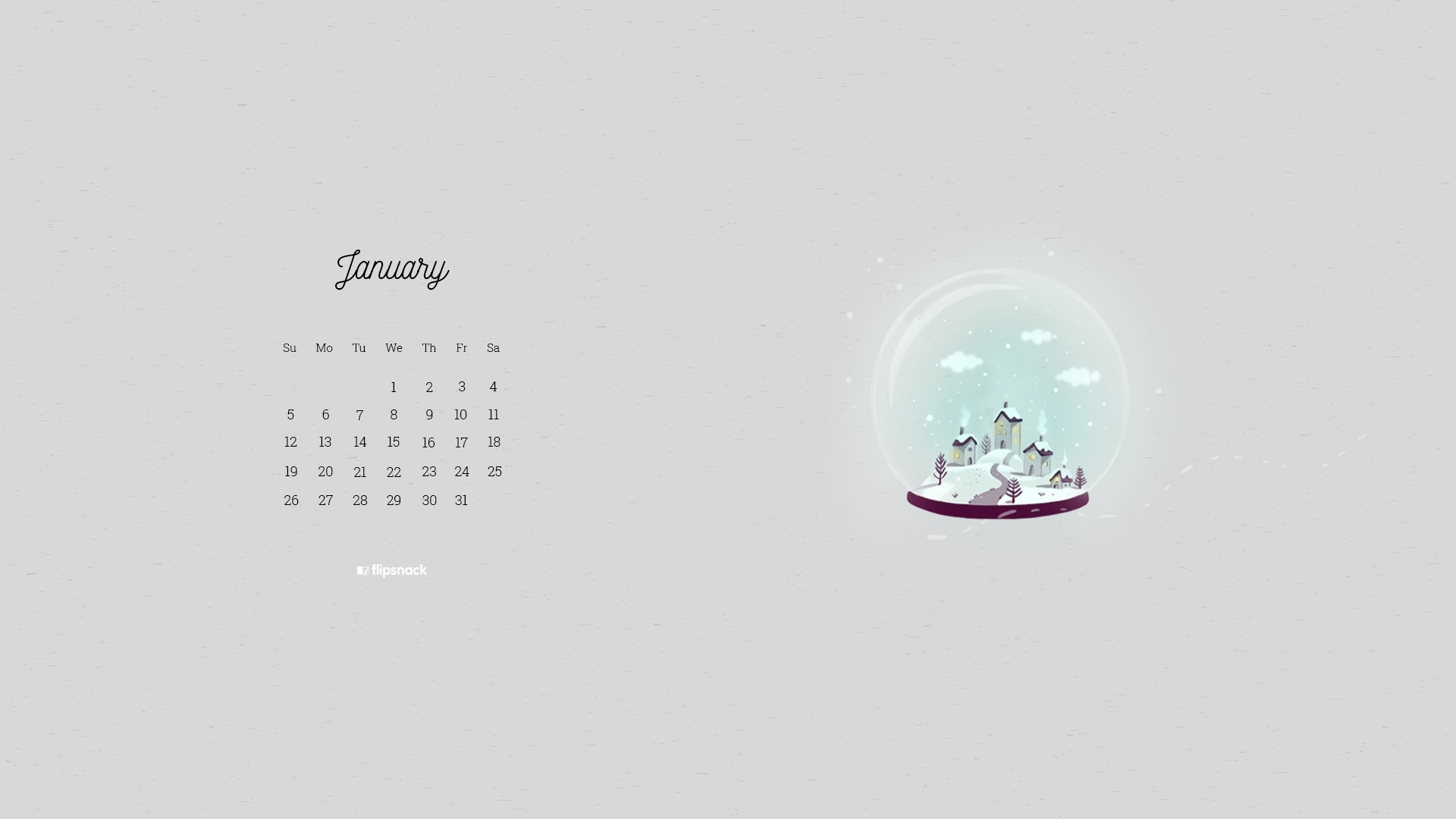 January 2021 Desktop Wallpaper Calendar Image ID 19