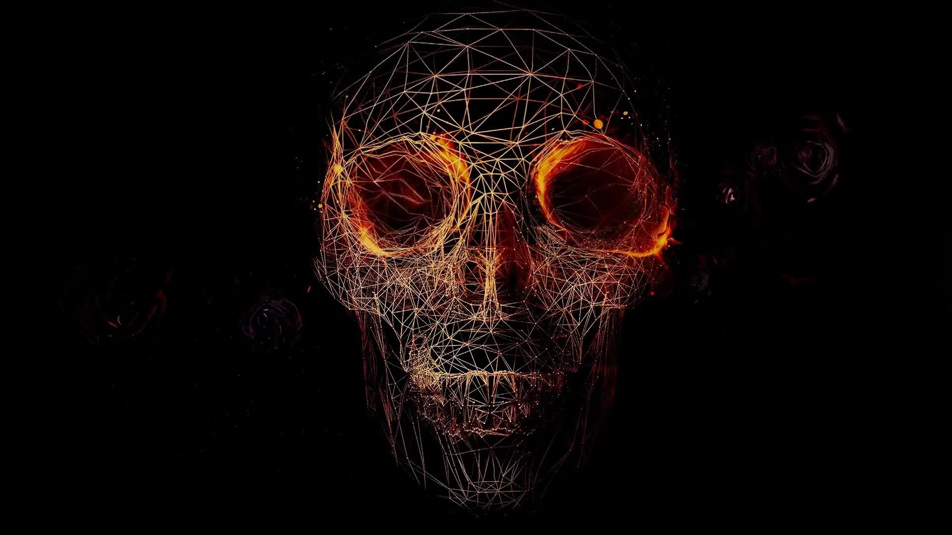 3D Scary Face Abstract Live Wallpaper