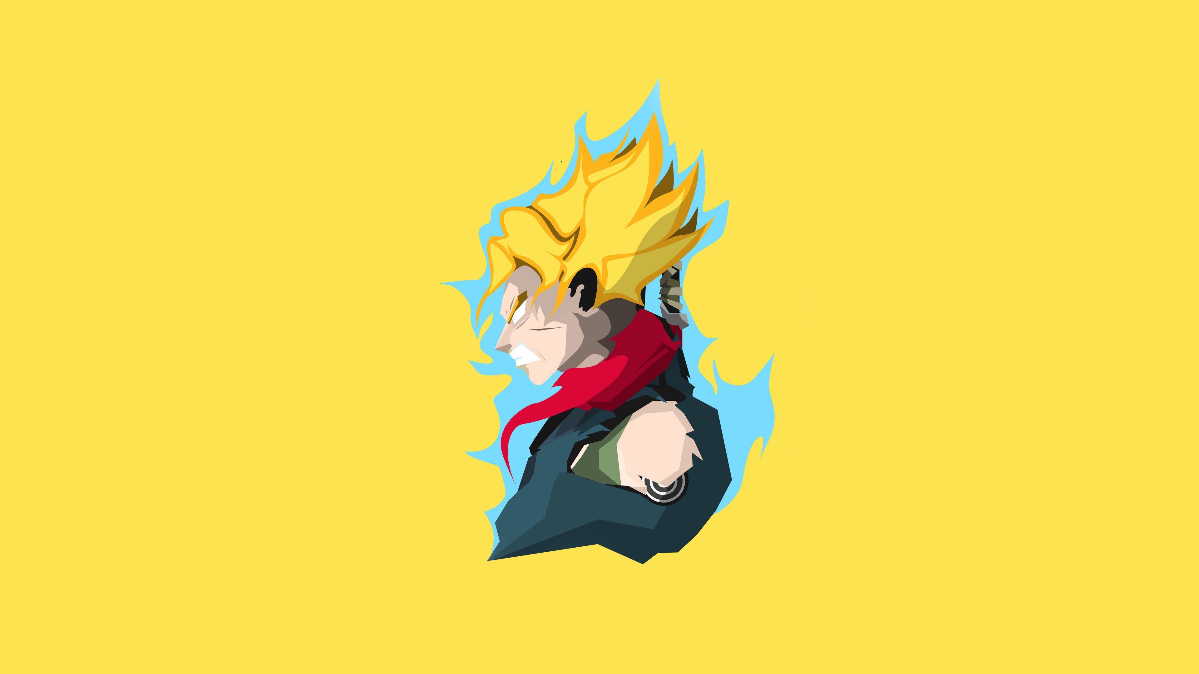 Goku Minimalist Wallpaper Free Goku Minimalist Background