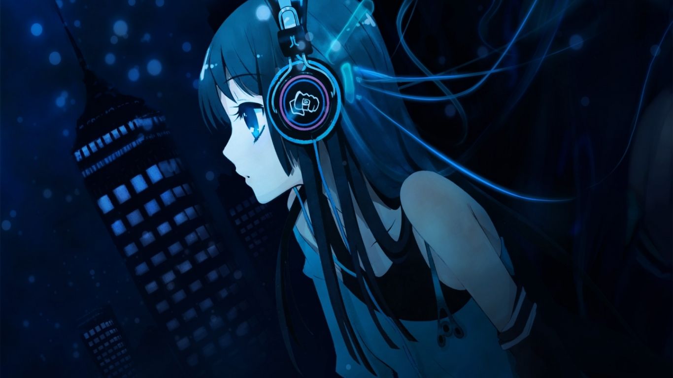 Free download Sad Anime Boy And Manga Girl Listening To Music Jpg