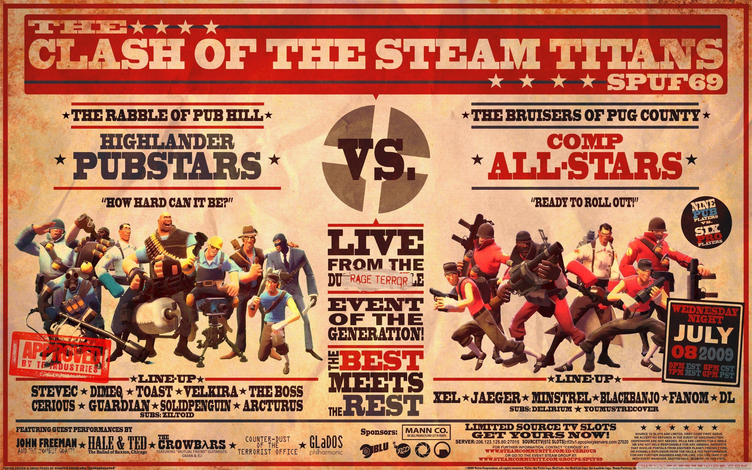 Team Fortress 2 Poster ❤ 4K HD Desktop Wallpaper for