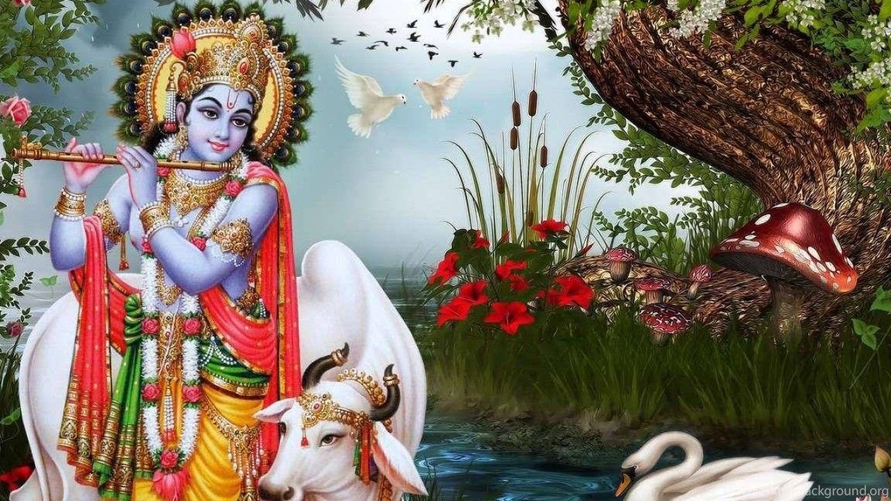 Lord Krishna Desktop Background