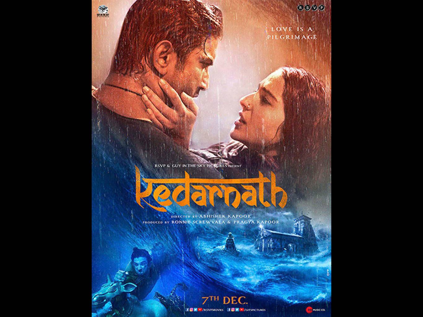 Kedarnath Movie HD Wallpaper. Kedarnath HD Movie Wallpaper Free