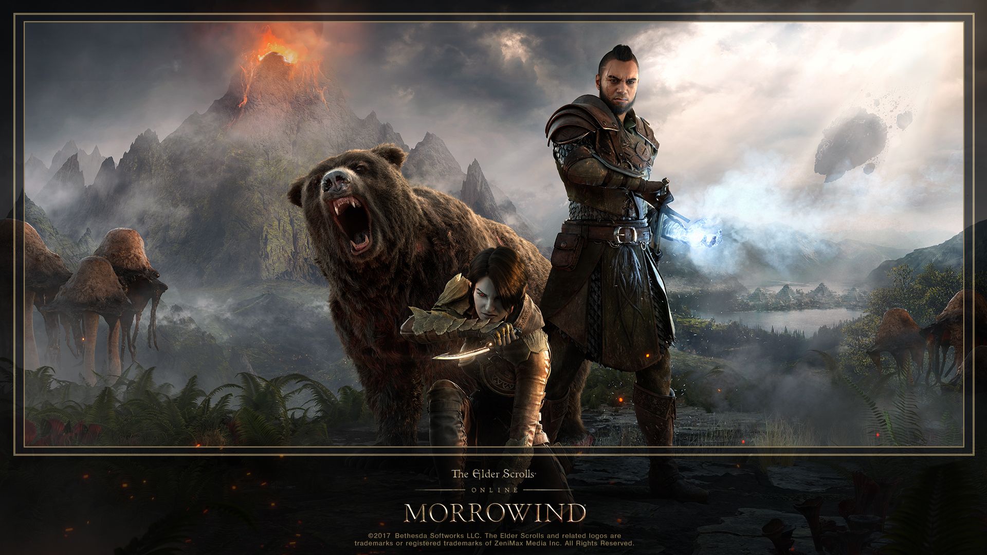 Download the New ESO: Morrowind Hero Art Wallpaper Elder