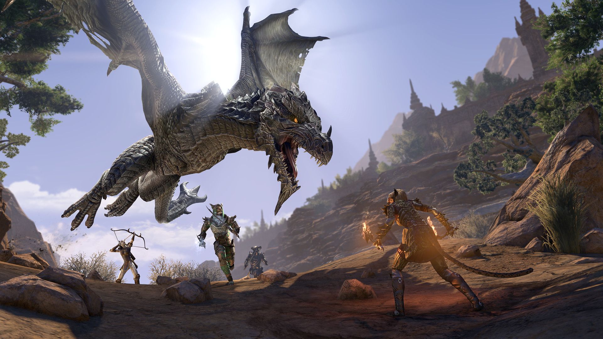 The Elder Scrolls Online Elsweyr Dragon Wallpaper, HD Games 4K