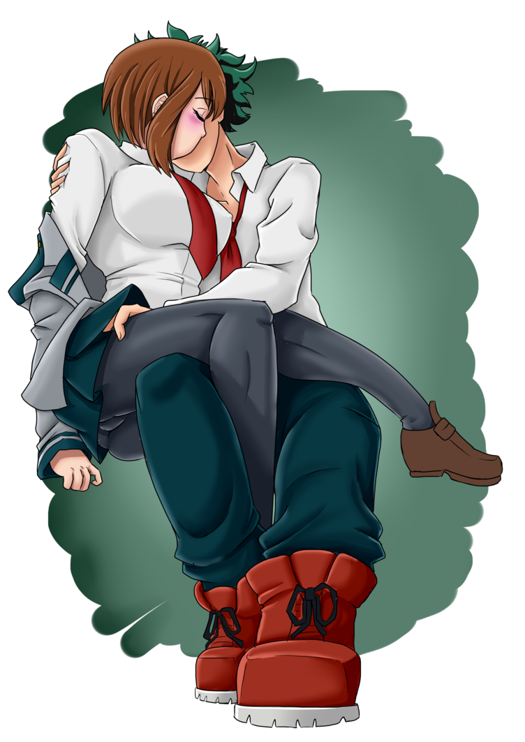 Deku And Uraraka Kiss