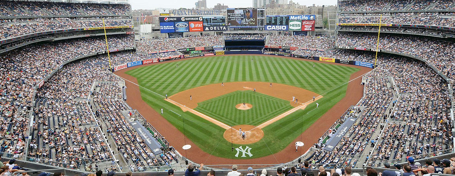 Mlb American League Background. Yankee Stadium Panorama