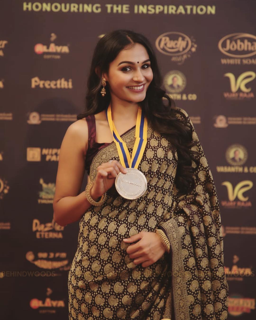 Andrea Jeremiah Stills In Behindwoods Gold Medal awards 2018
