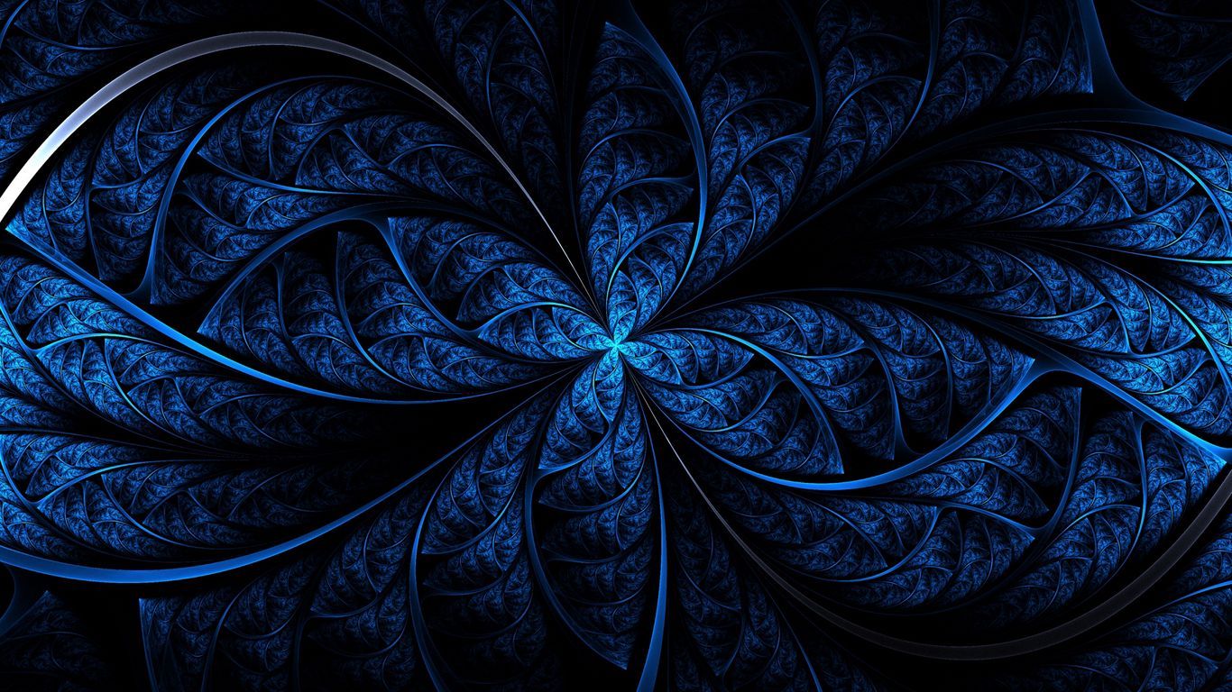 Download wallpaper 1366x768 pattern, color, light, blue, dark