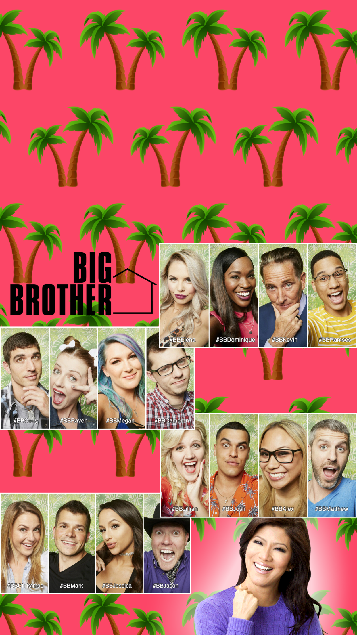 Big Brother 19 phone wallpaper I made