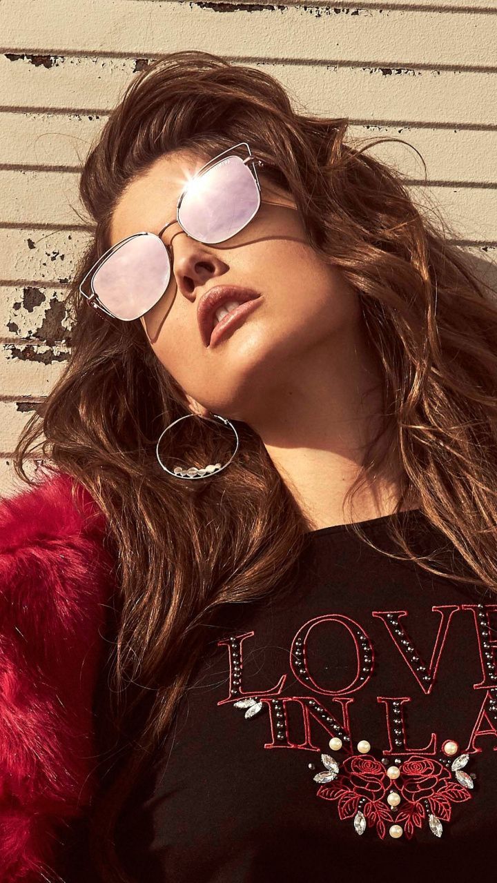 Amanda Cerny, Sunglasses, Guess, spring campaign 720x1280