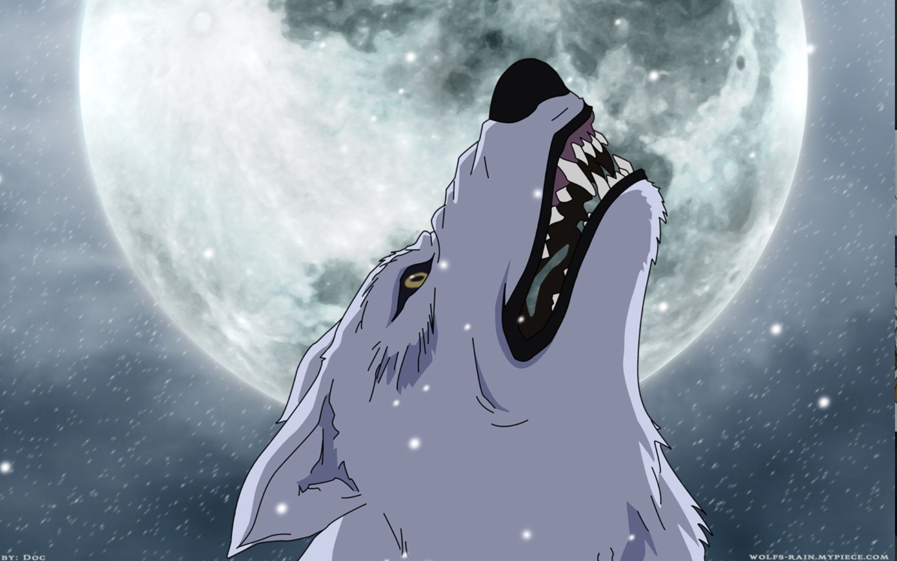 Wolf rain!. Wolf's rain, Rain wallpaper, Anime wolf