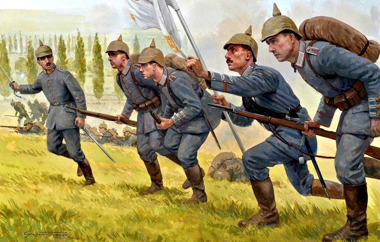 Солдаты германской армии 1914