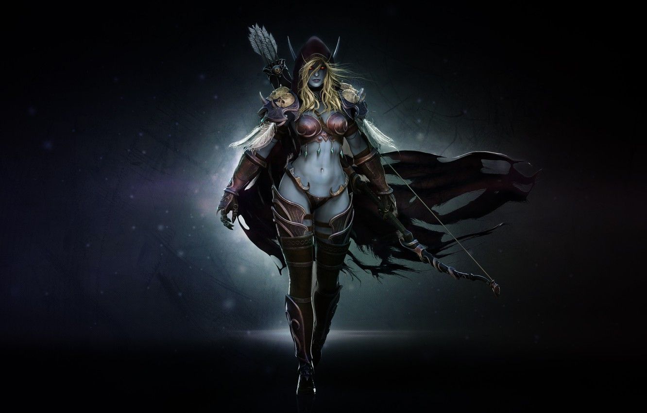 Wallpaper WOW, Blizzard, Art, World of WarCraft, WarCraft, Silvana
