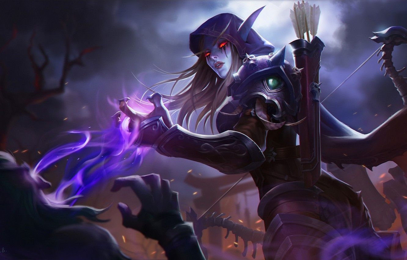 Wallpaper WOW, Blizzard, Art, World of WarCraft, WarCraft, Silvana