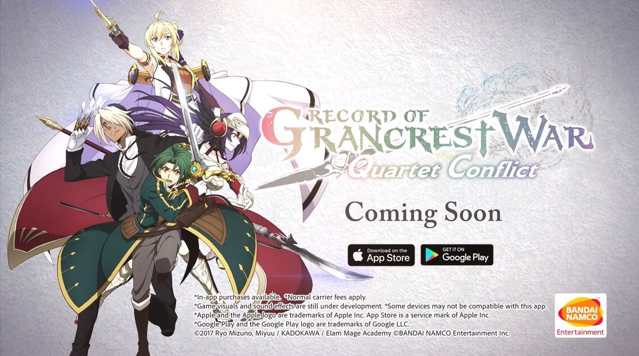 Record of Grancrest War Android Game Coming This Fall. Games, War