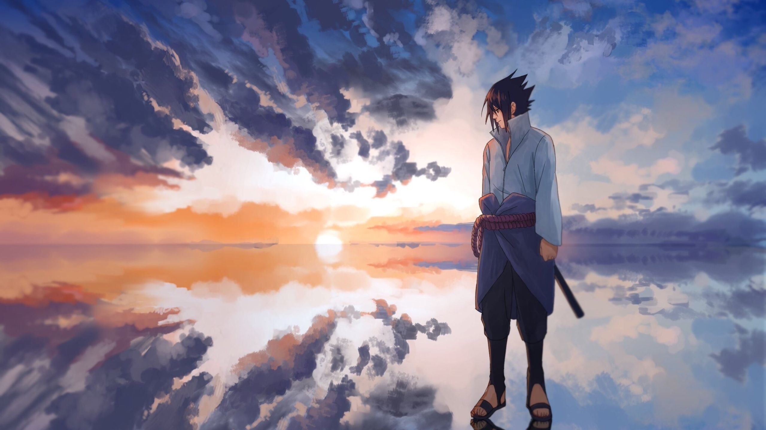 Anime Sasuke Uchiha 1440P Resolution Wallpaper, HD Anime