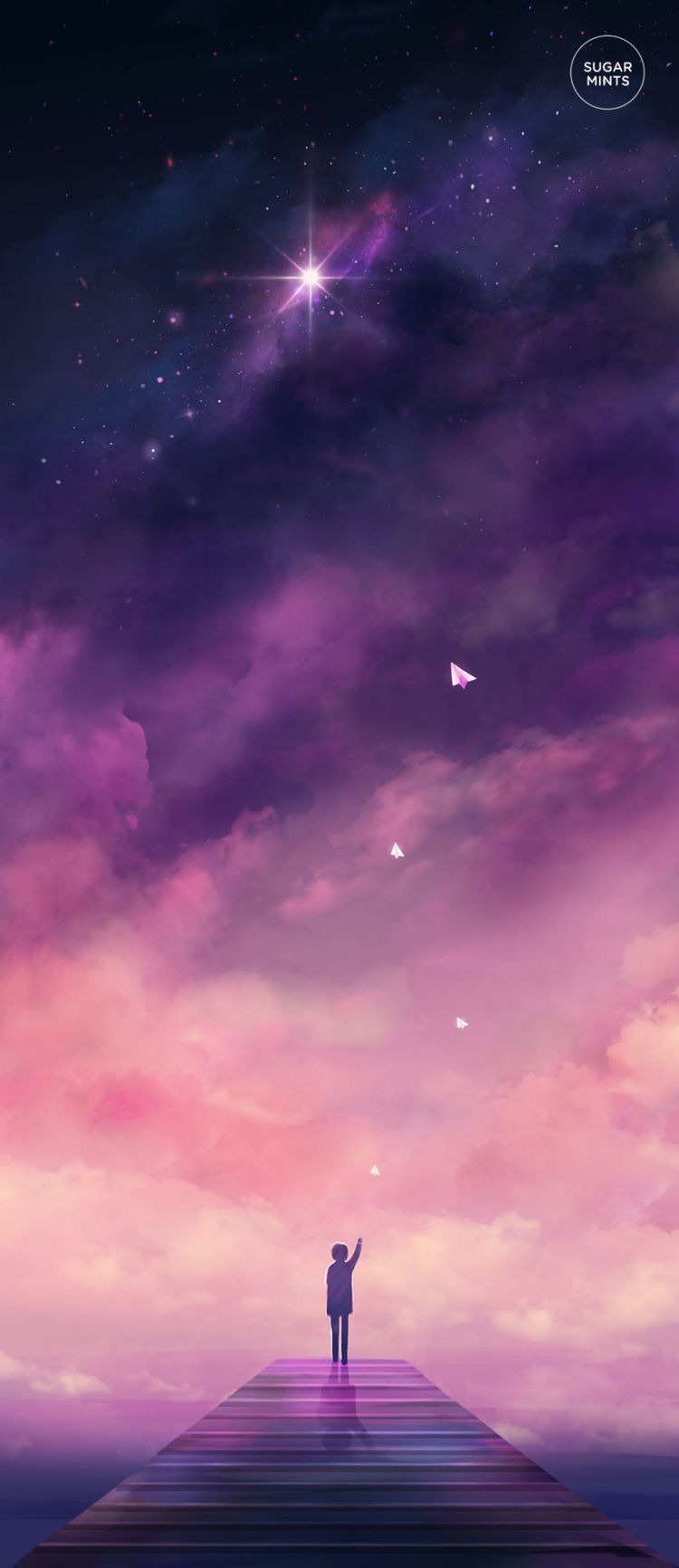 Pink And Purple Sky Anime Wallpapers - Wallpaper Cave