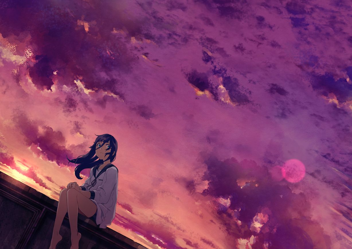 Pink And Purple Sky Anime Wallpapers Wallpaper Cave