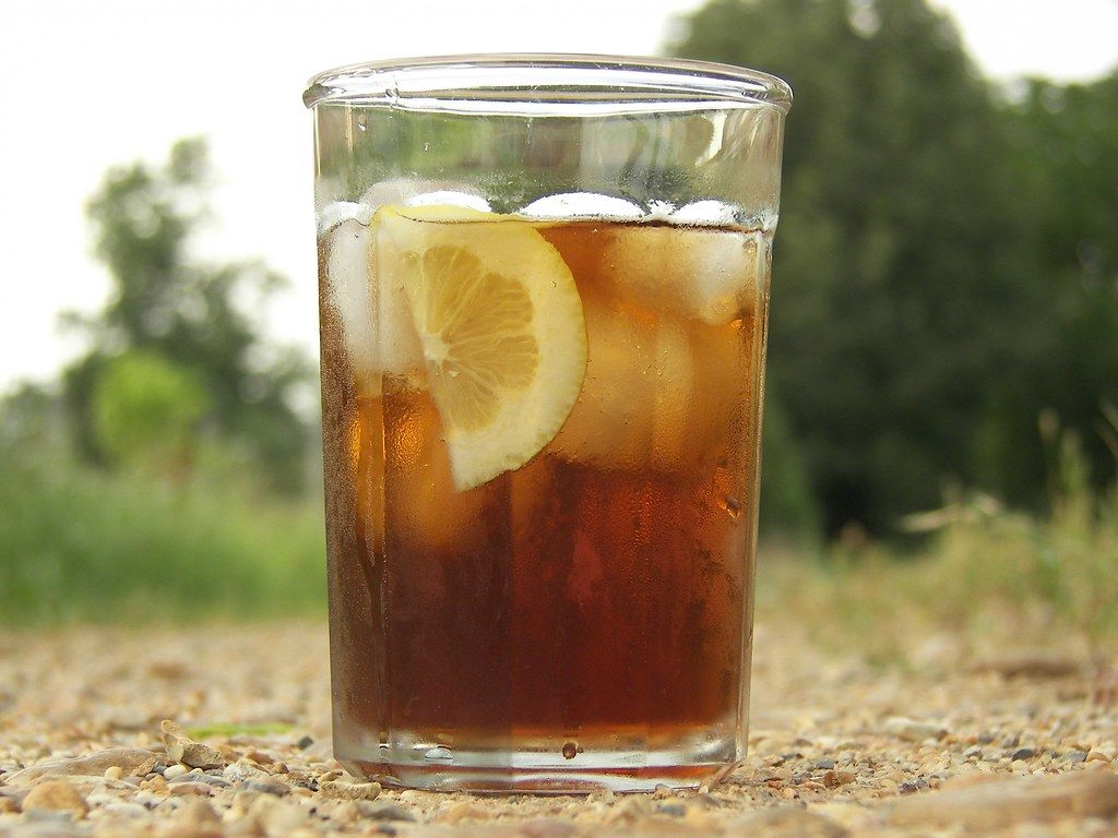 Ice Tea. A cool Glass of Ice tea on a hot summer day