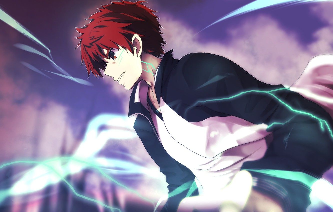 Wallpaper anger, anime, art, guy, Emiya Shirou, Fate / Stay Night